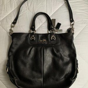 Coach Black Large Leather Satchel